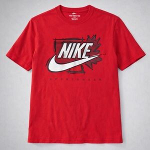 Nike Sportswear “The Nike Tee” Red Graphic Logo T-Shirt Men’s Large